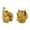 7" Gold Contemporary Elephant Sculpture Set